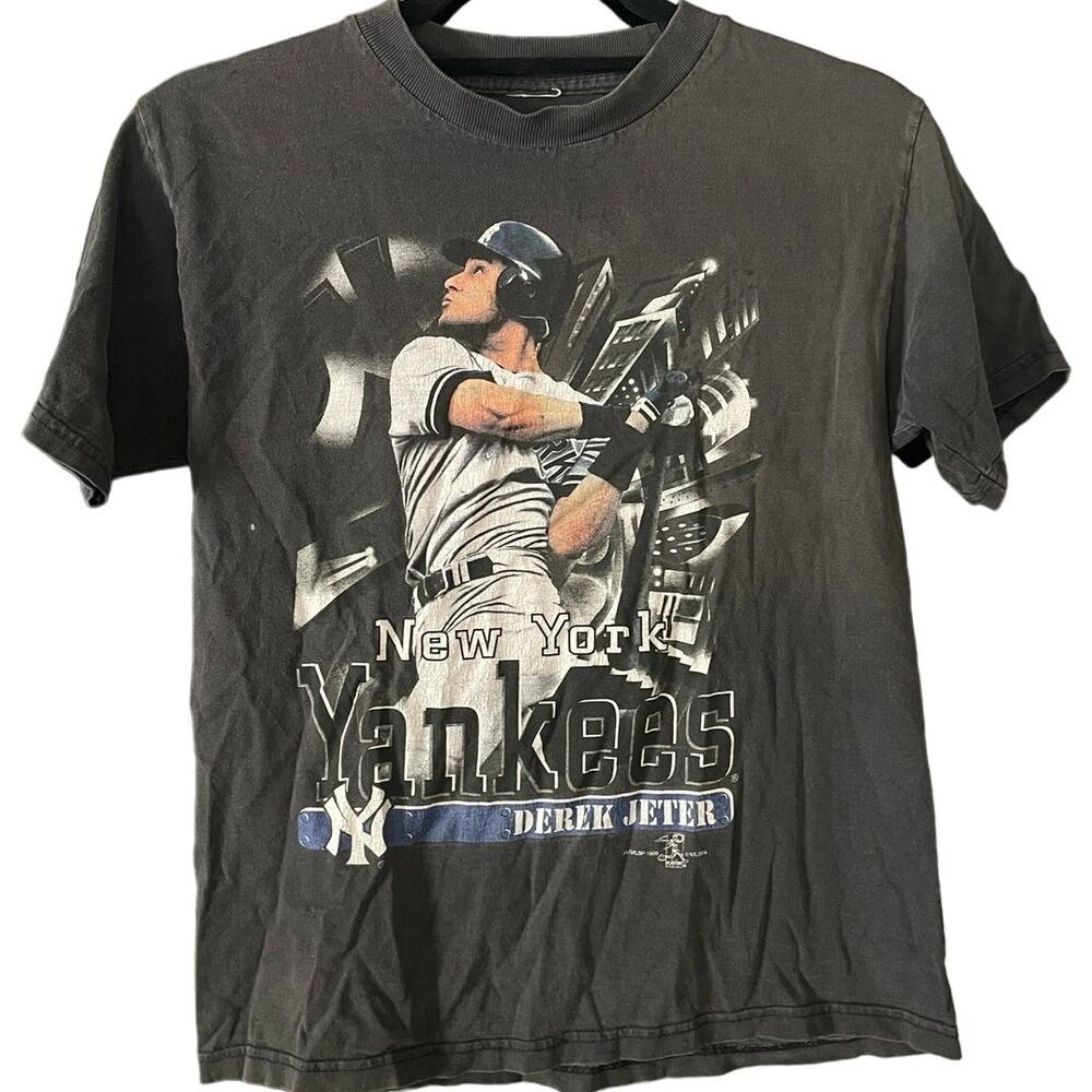 Vintage 90s Derek Jeter New York Yankees 1999 Shirt Youth Medium